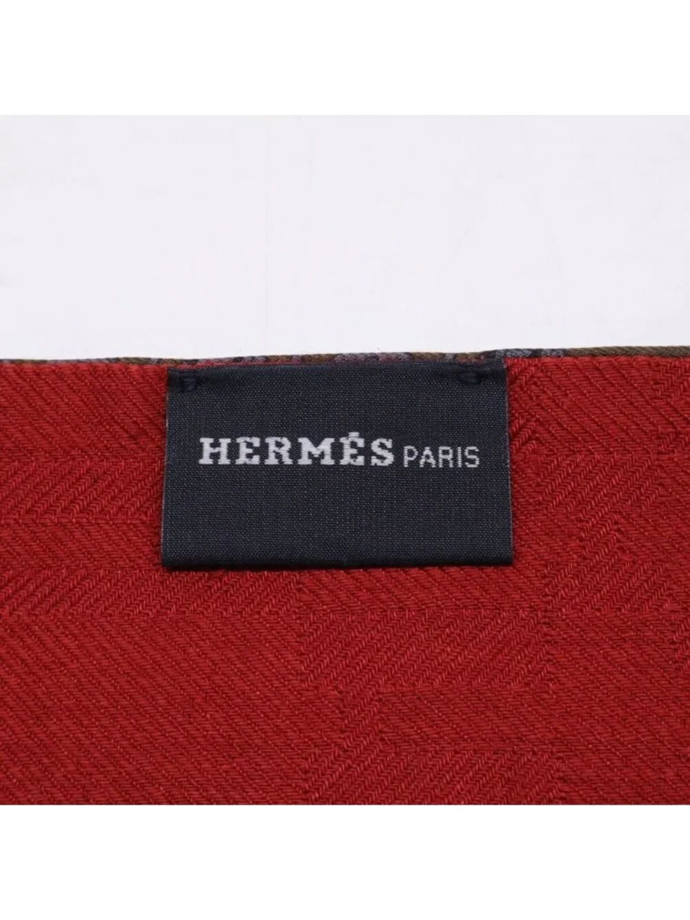 Hermes Allover Silk Wool Shawl Scarf